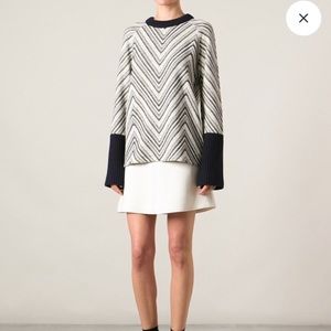 Tory Burch | Vivienne’ Chevron Knit Sweater XS